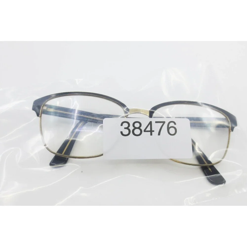 Gucci GG 1272 28G Black Gold Cat Eye Eyeglasses Frames Italy 52-16-140